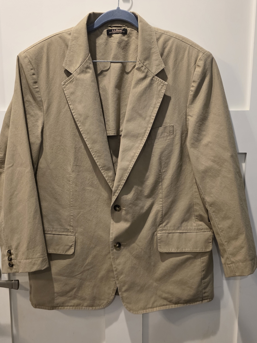 L.L. Bean Men's Lightweight Khaki Shirt Jacket